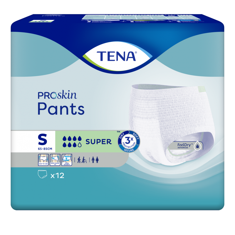TENA Pants Super Small - Sous-vêtements absorbants pour incontinence modérée à forte en taille S