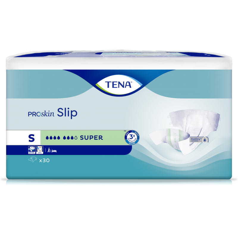TENA ProSkin Slip Super Small - Protection confortable et efficace contre l'incontinence