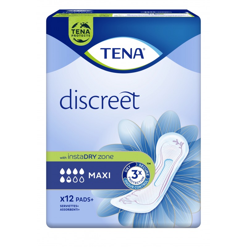 TENA Discreet Maxi - Protection absorbante pour fuites urinaires fortes