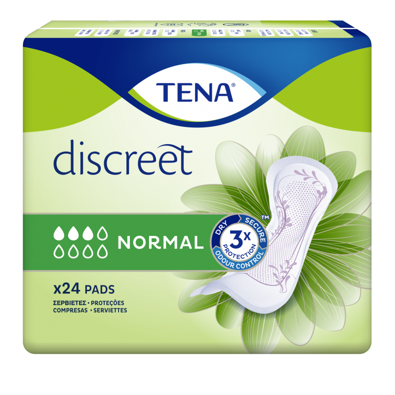 TENA Discreet Normal - Protection discrète et sûre pour fuites urinaires modérées