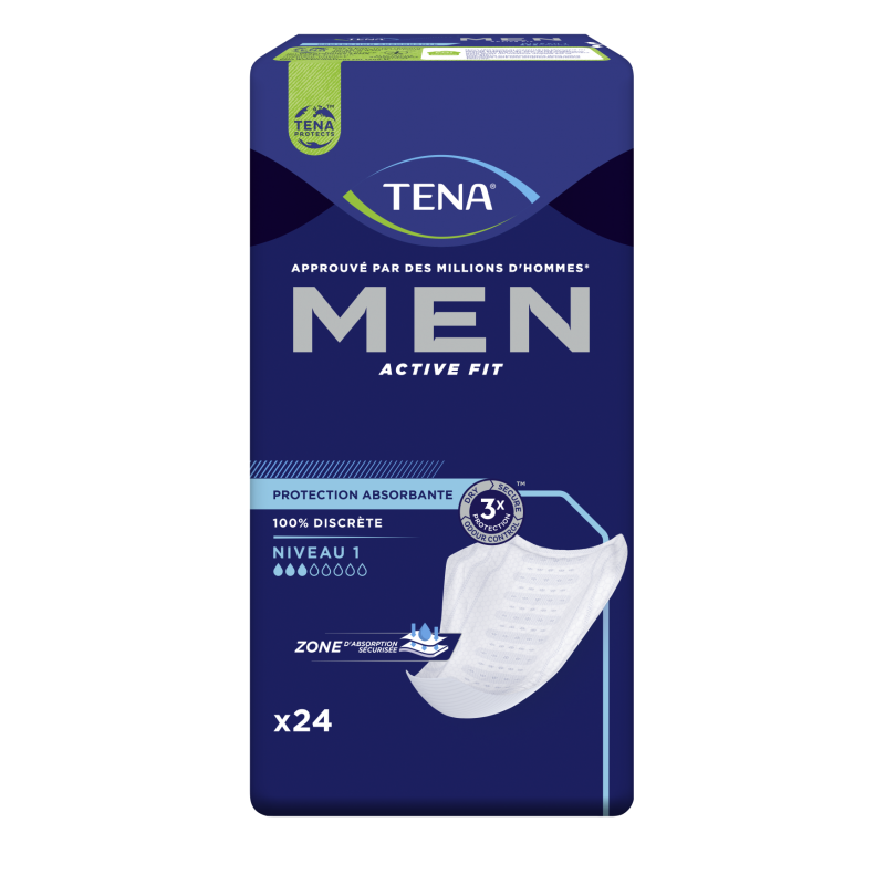 TENA Men Niveau 1 - Protection discrète et efficace pour les hommes