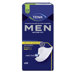 TENA Men Niveau 2 - Protection masculine efficace et discrète pour fuites modérées