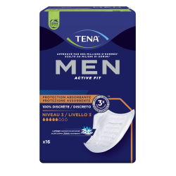 TENA Men Niveau 3 - Protection ultime pour fuites urinaires modérées et fortes