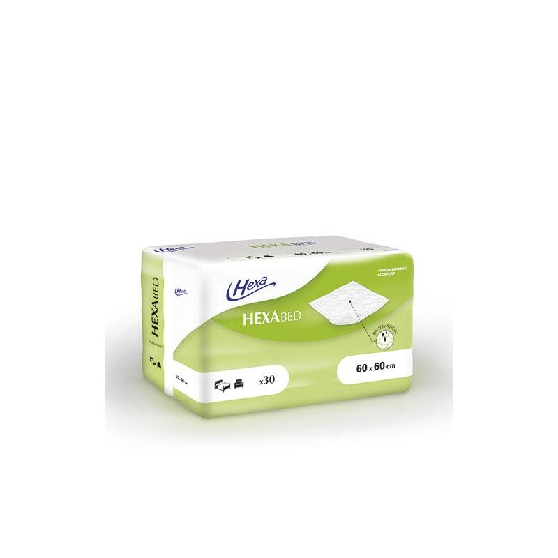 Protection literie fuite urinaire incontinence Hexa Bed 60x60
