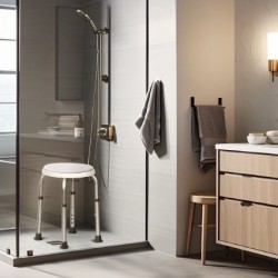 Tabouret de Douche Pivotant AquaTwist